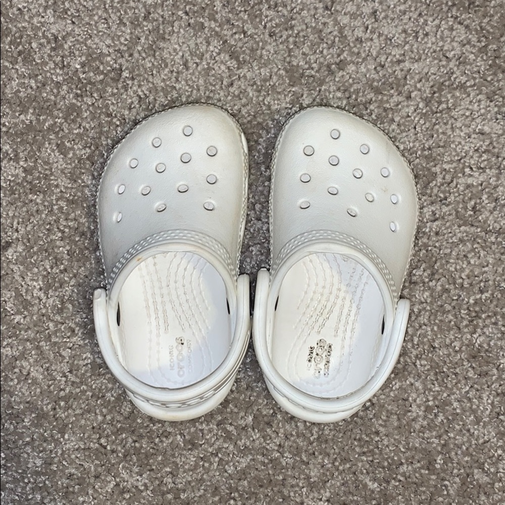 White Baby Crocs